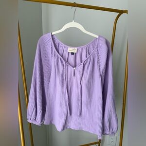 a new day Lavender Blouse